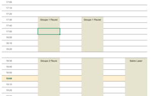 Horaire d'ouverture